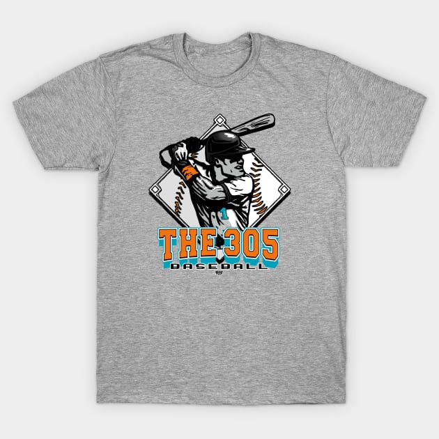 The 305 Forever Diamond Baseball T-Shirt by MudgeSportswear